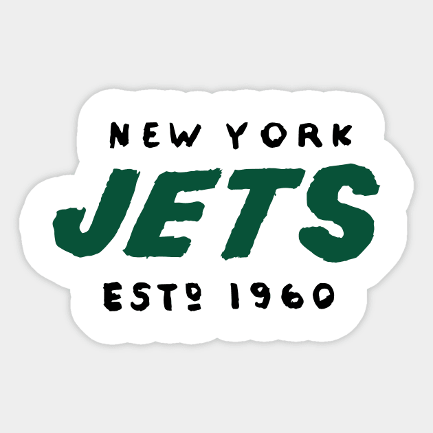 New York Jeeeets Sticker by Very Simple Graph